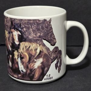 Horses Ceramic Mug By Gardner ~ Hidden Images Mug Collection~Find 18 Horses